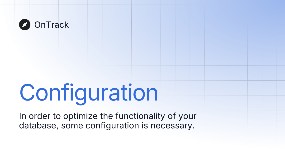 Configuration | OnTrack